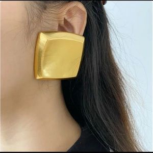 Luxury Oversized Vintage Block Earrings